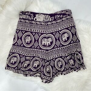 Three Cranes Gallery High Waisted Shorts